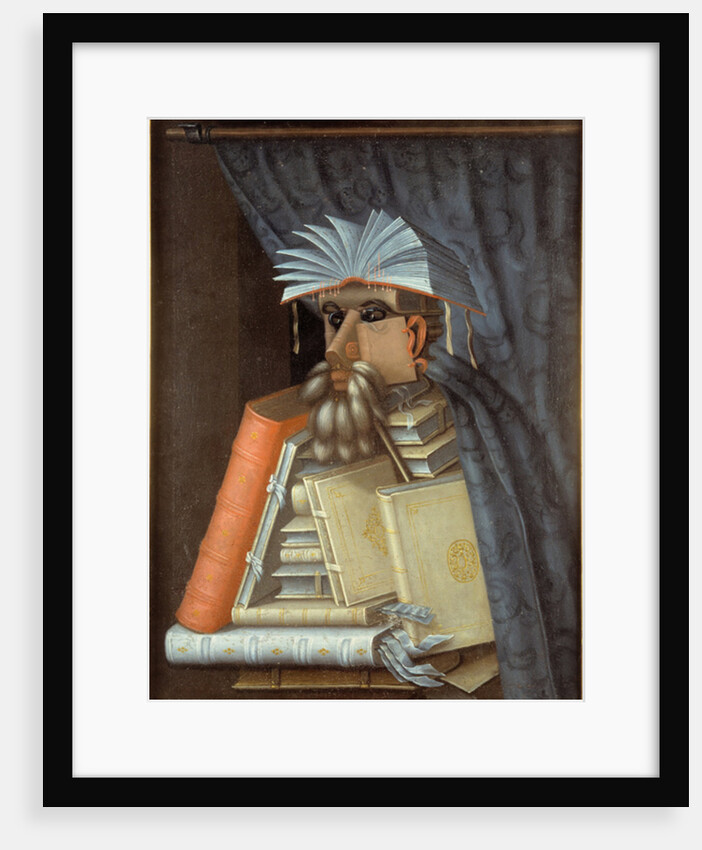 Portrait of a librarian, c.1566. by Giuseppe Arcimboldo
