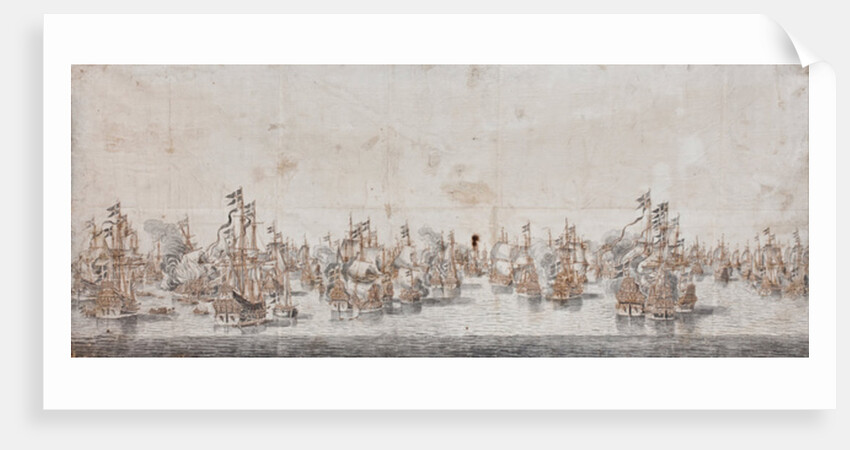 Battle of Fehmarn, c.1650 by Willem van de the Elder Velde