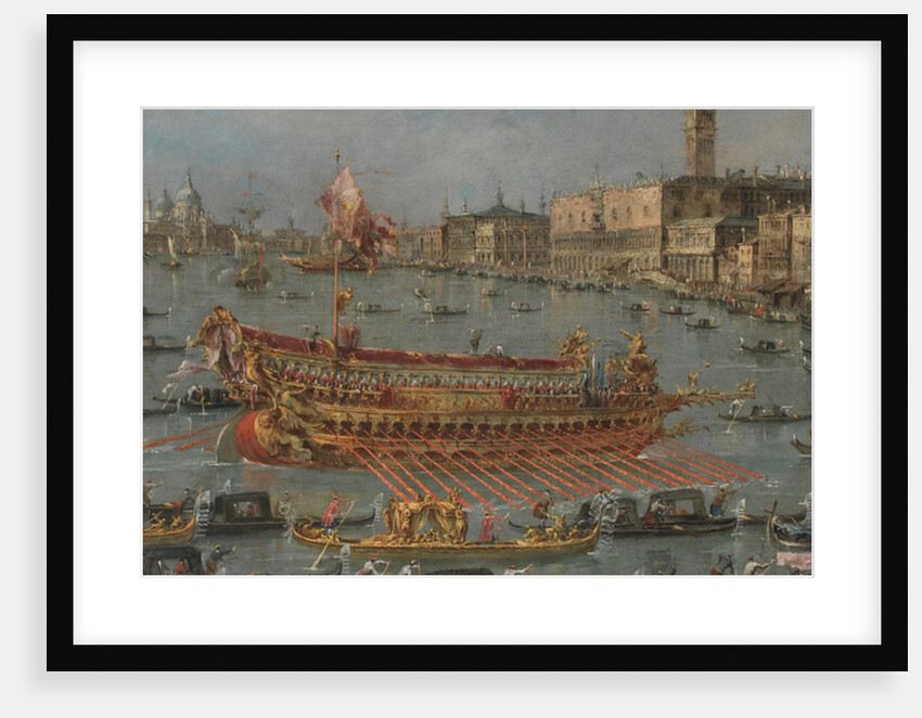 The Bucintoro Festival of Venice. The Bacino di S. Marco with the 'Bucintoro', the Doge's State Barge, on Ascension Day, 1780-93 by Francesco Guardi