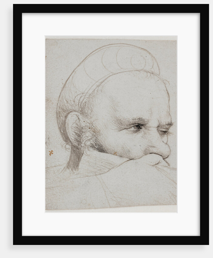 The head of a crossbowman taking aim, 1514-5 by Hans Holbein the Elder