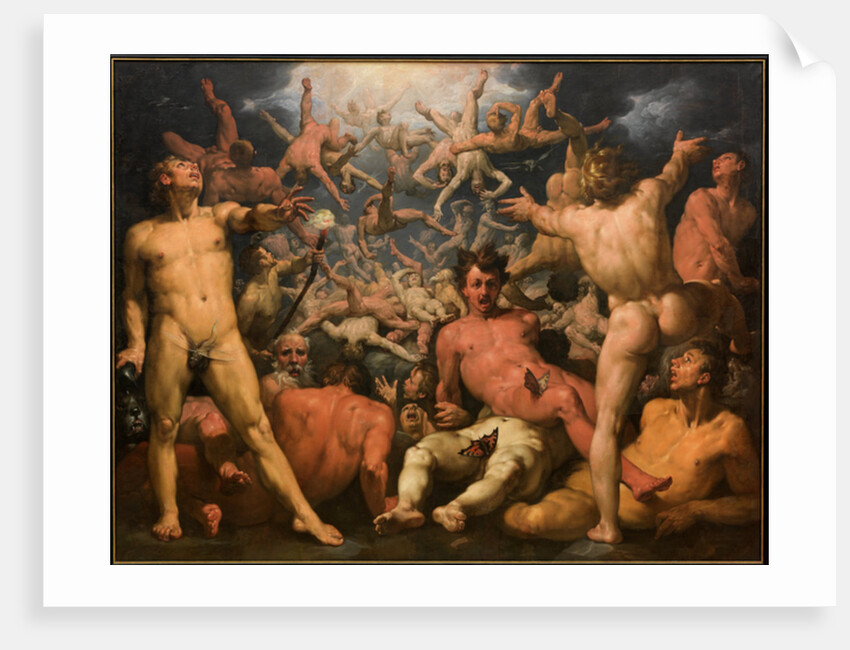 The Fall of the Titans, 1588-90 by Cornelis Cornelisz. van Haarlem