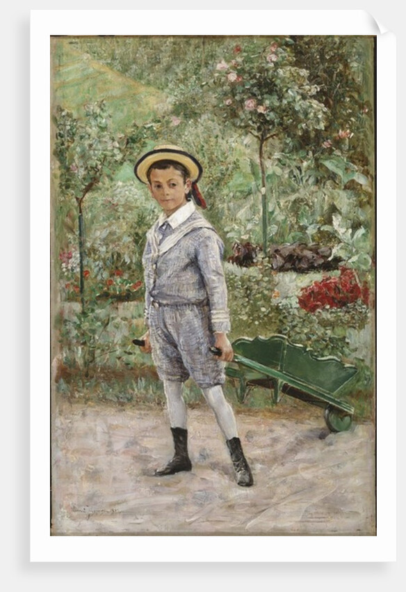 Boy with a Wheelbarrow, 1880 by Ernst Josephson