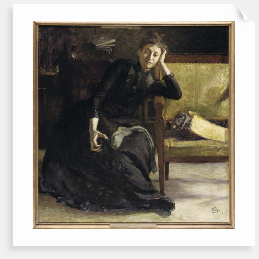 Portrait of the Swedish painter Eva Bonnier, 1889 by Sven Richard Bergh