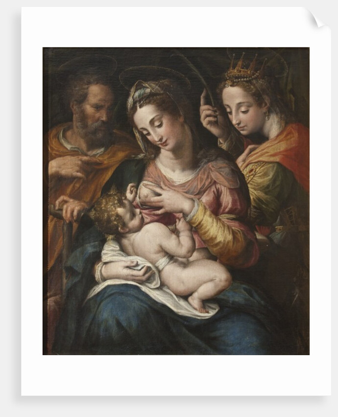 The Holy Family with St Catherine, c.1600 by Giulio Cesare Procaccini