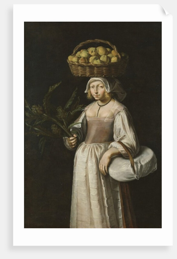 The Vegetable Seller by French School