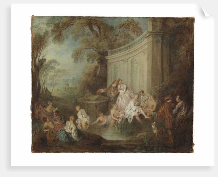 Bathers in a Park by Jean-Baptiste Joseph Pater