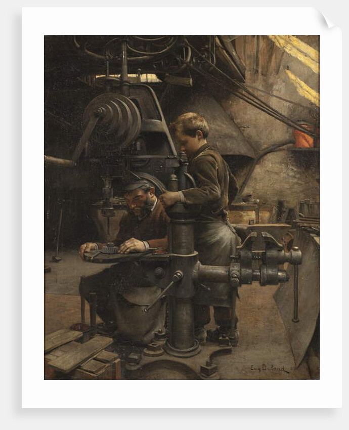 Un Patron or The lesson of the Apprentice, 1888 by Jean Eugene Buland