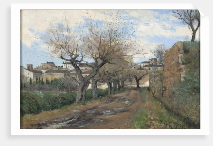 A Street in Frejus, 1878 by Knut Axel Lindman