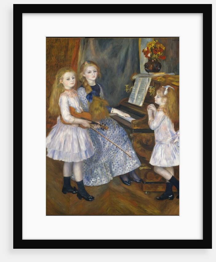 The Daughters of Catulle Mendes at the piano, 1888 by Pierre Auguste Renoir