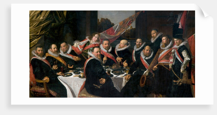 A Banquet of the Officers of the St. George Militia Company, 1616 by Frans Hals