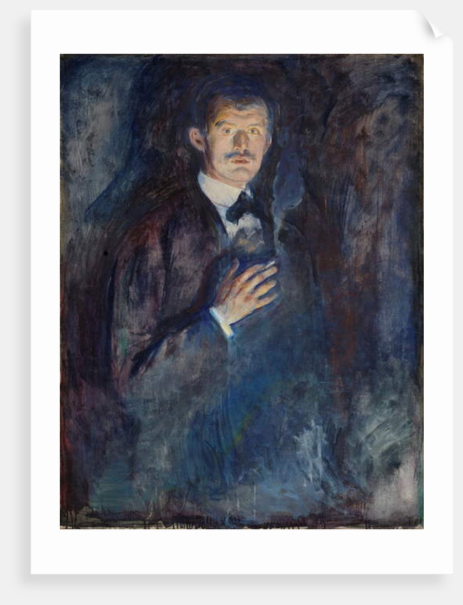 Self Portrait with Cigarette, 1895 by Edvard Munch