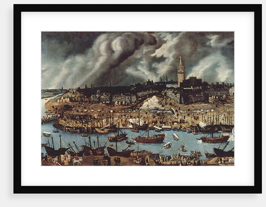 The Port of Seville, c.1590 by Alonso Sanchez Coello