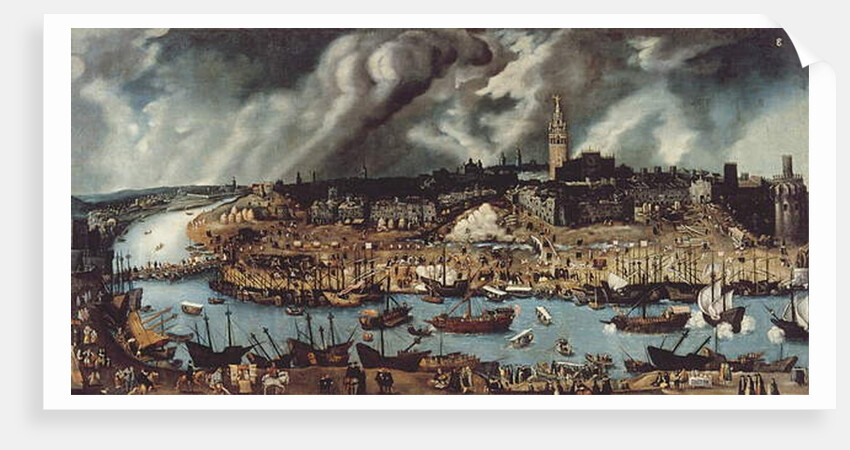 The Port of Seville, c.1590 by Alonso Sanchez Coello