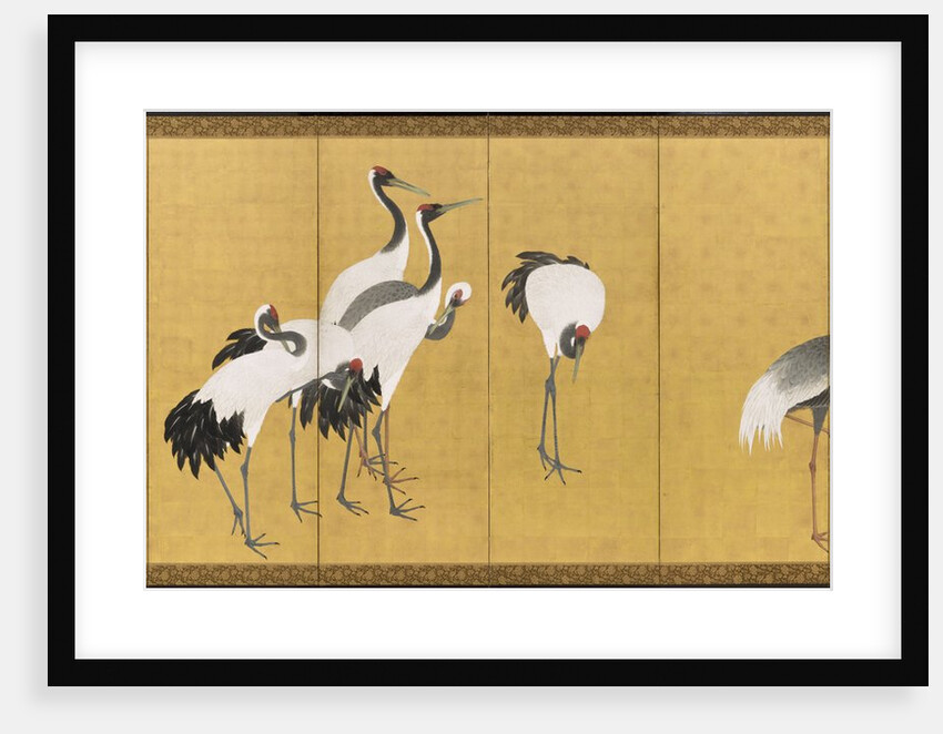 Cranes, An'ei Period, 1772 by Maruyama Okyo