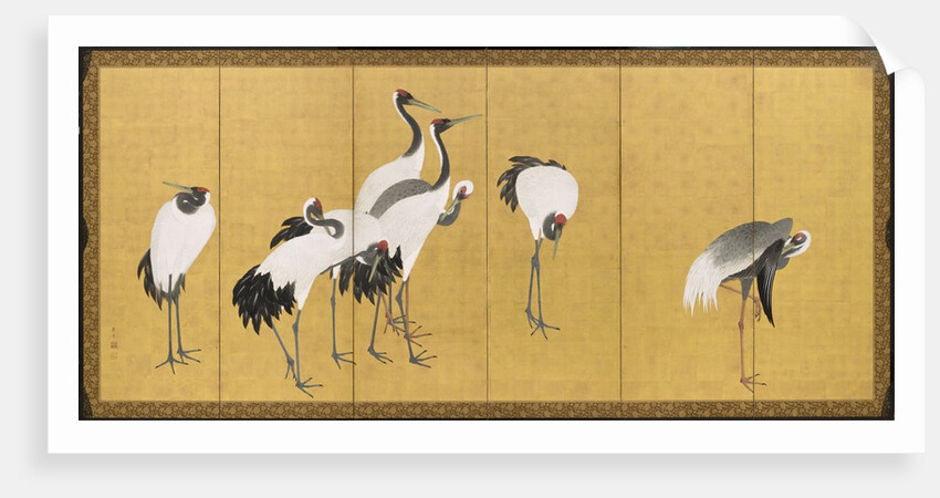 Cranes, An'ei Period, 1772 by Maruyama Okyo