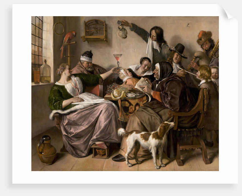 The way you hear it, is the way you sing it, c.1665 by Jan Havicksz. Steen