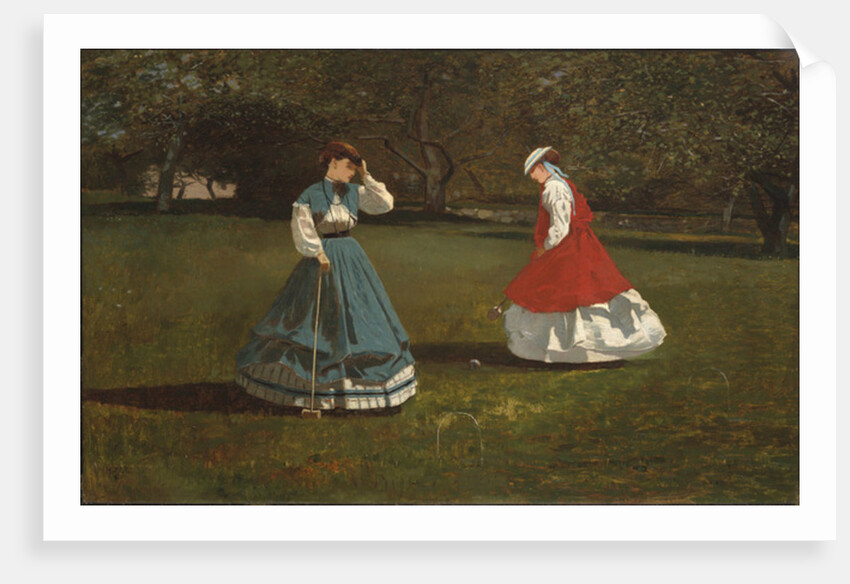 A Game of Croquet, 1866 by Winslow Homer