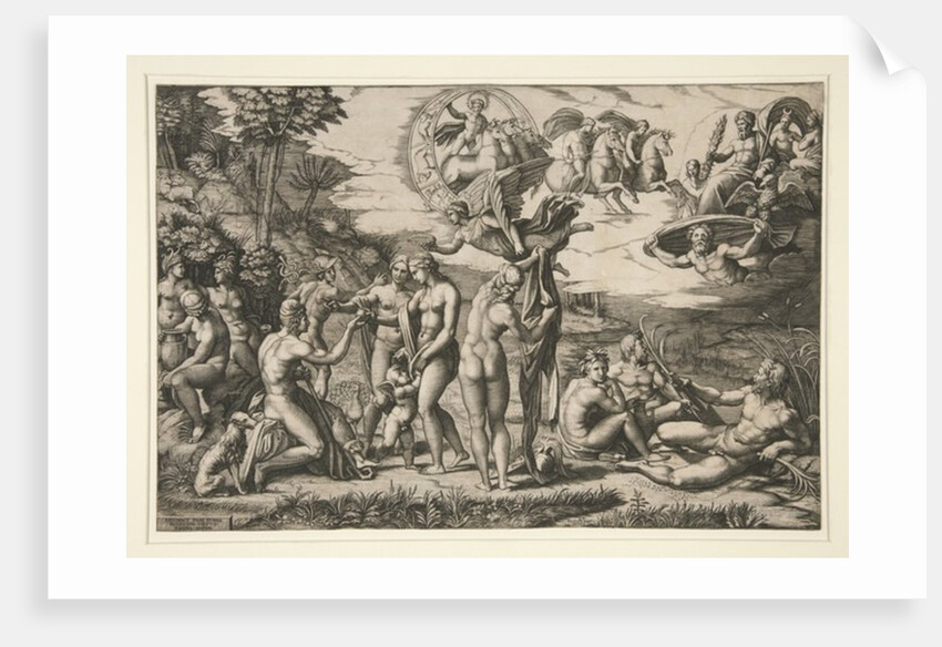 The Judgment of Paris, c.1510-20 by Marcantonio Raimondi