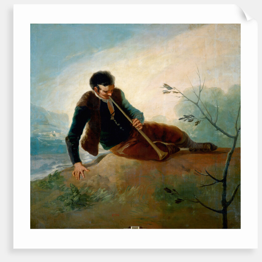 Shepherd playing a pipe, 1786-7 by Francisco Jose de Goya y Lucientes