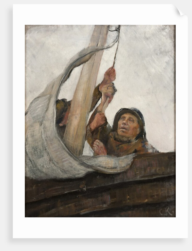 Setting Sail, c.1900 by Christian Krohg