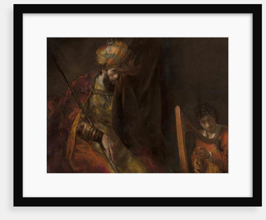 David playing on the harp before Saul, 1658-59 by Rembrandt Harmensz. van Rijn