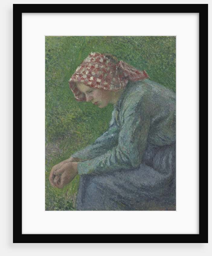 A Seated Peasant Woman, 1885 by Camille Pissarro