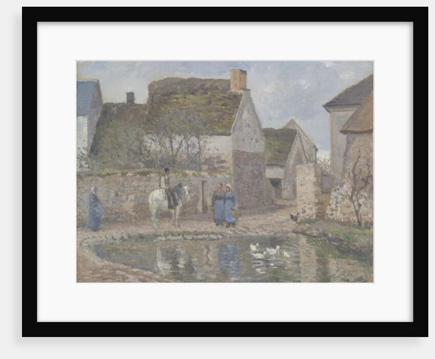 A Pond in Ennery, 1874 by Camille Pissarro