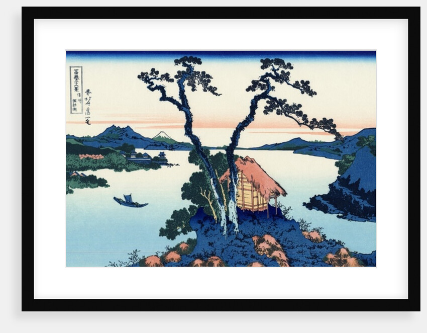 Lake Suwa in the Shinano province, c.1830 by Katsushika Hokusai