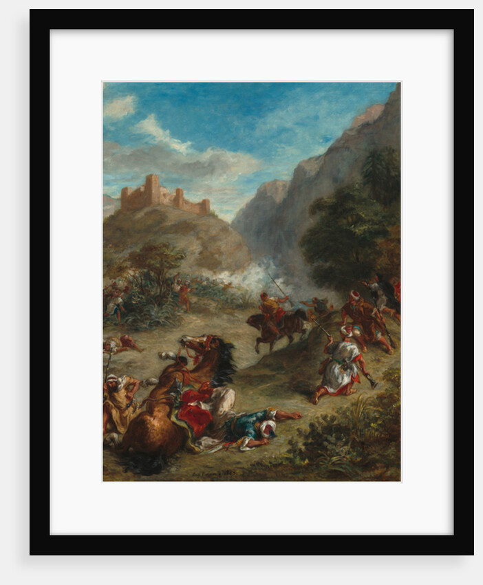 Arabs Skirmishing in the Mountains, 1863 by Ferdinand Victor Eugene Delacroix
