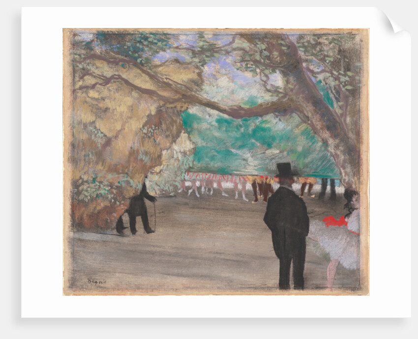 The Curtain, c.1880 by Edgar Degas