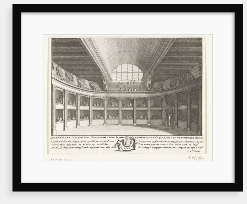 The Theatre of Jacob van Campen seen from the stage, 1658 by Solomon Savery