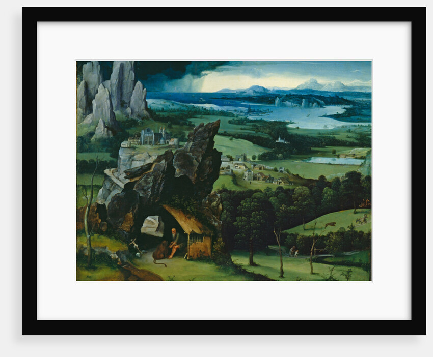 Landscape with St. Jerome, 1516-7 by Joachim Patenier or Patinir