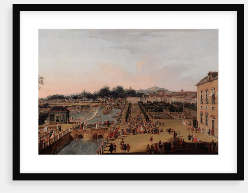 Ferdinand VI and Barbara of Braganza in the Gardens of Aranjuez, 1756 by Francesco Battaglioli