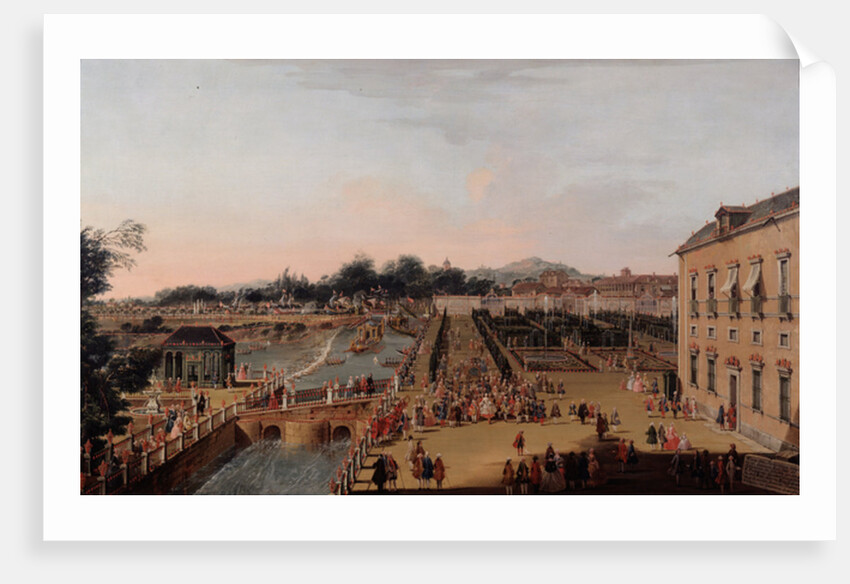 Ferdinand VI and Barbara of Braganza in the Gardens of Aranjuez, 1756 by Francesco Battaglioli