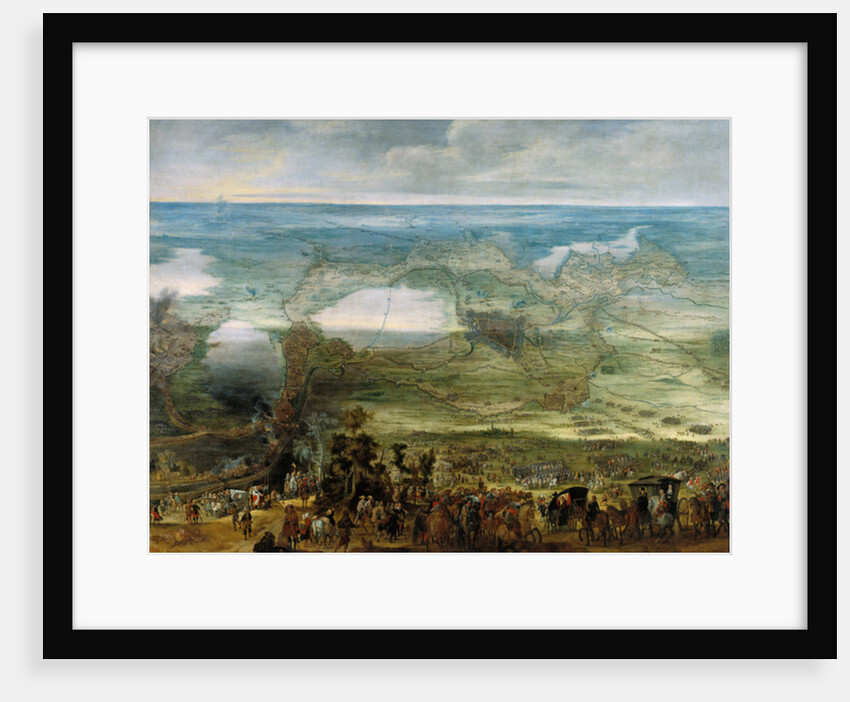 Isabel Clara Eugenia on the site of Breda by Peeter Snayers