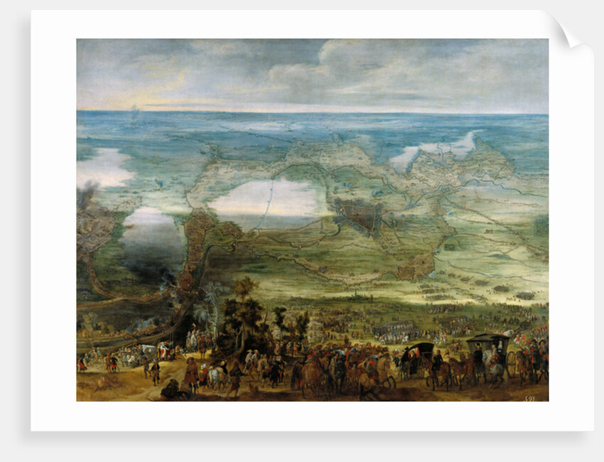 Isabel Clara Eugenia on the site of Breda by Peeter Snayers