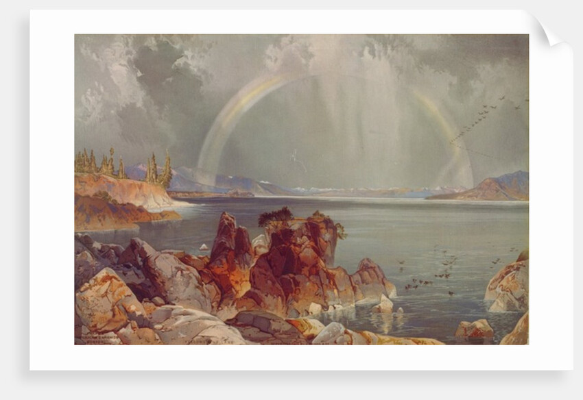 Yellowstone Lake, c.1875 by Louis Prang