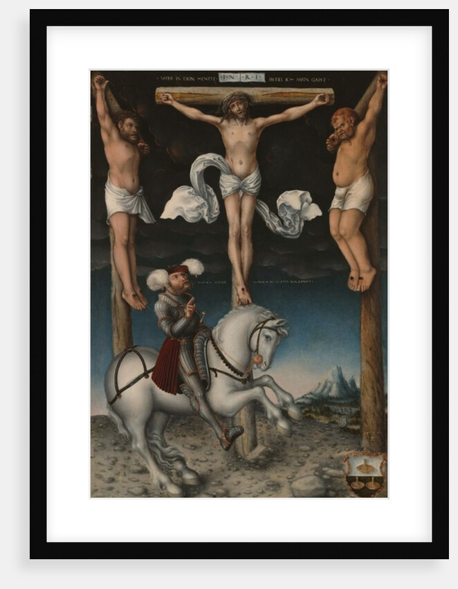 The Crucifixion with the Converted Centurion, 1538 by Lucas the Elder Cranach