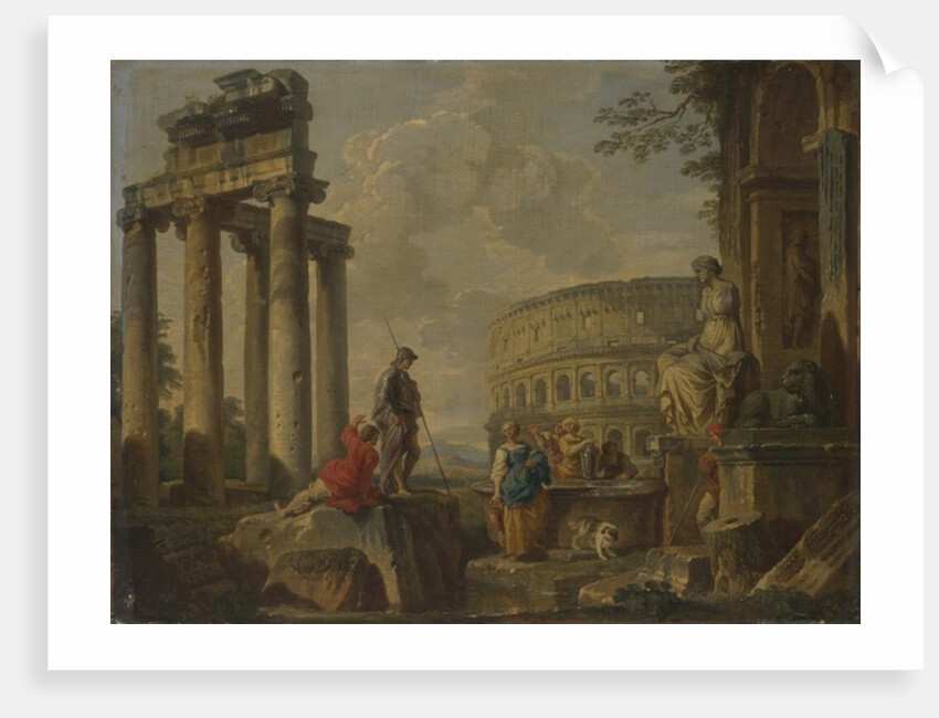 The Coliseum amongst Roman Ruins, c.1730 by Giovanni Paolo Pannini