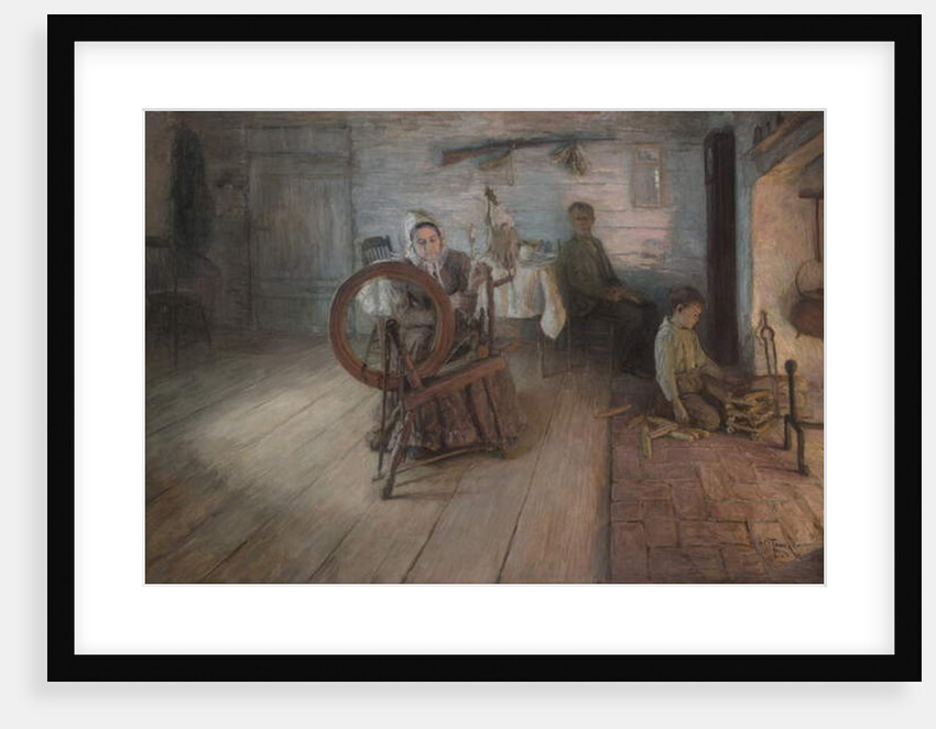 Spinning By Firelight–The Boyhood of George Washington Gray, 1894 by Henry Ossawa Tanner