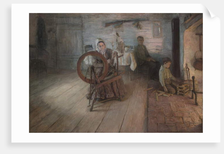 Spinning By Firelight–The Boyhood of George Washington Gray, 1894 by Henry Ossawa Tanner