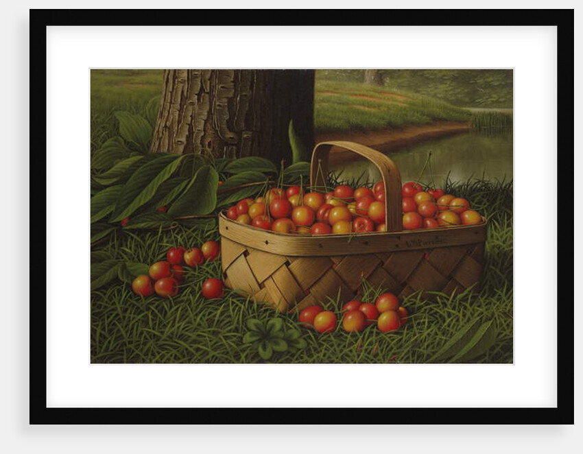 Cherries in a Basket, c.1890-1900 by Levi Wells Prentice