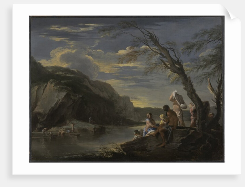 Landscape with Bathers, c.1660 by Salvator Rosa