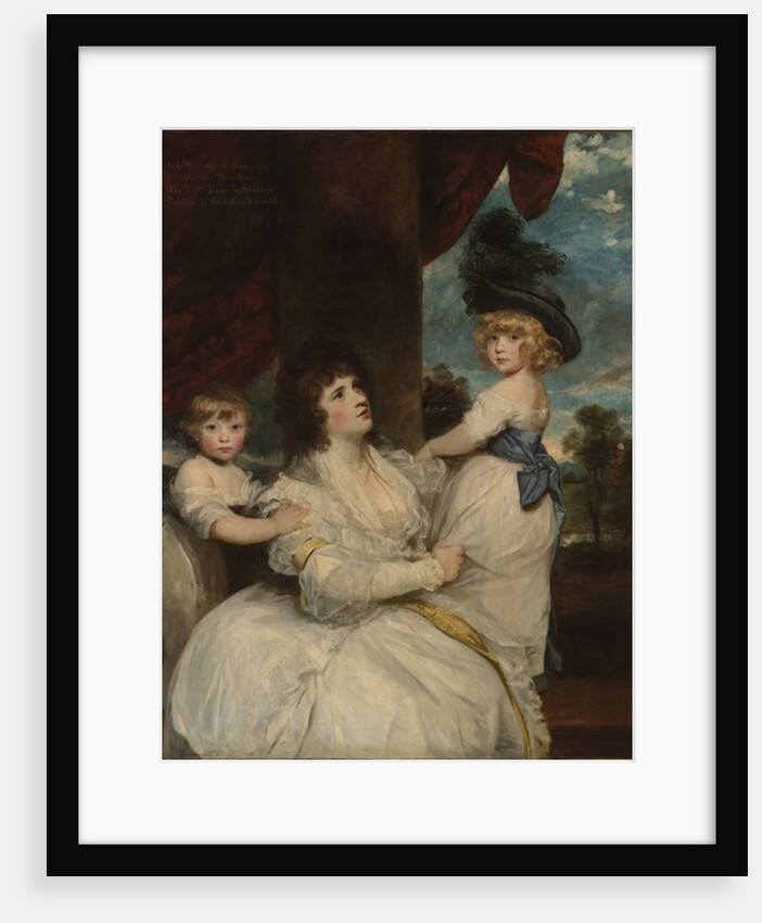 Portrait of Jane, Countess of Harrington, with her Sons, the Viscount Petersham and the Honorable Lincoln Stanhope, 1786-7 by Joshua Reynolds