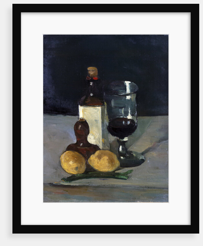 Still Life with Bottle, Glass, and Lemons, 1867-9 by Paul Cezanne