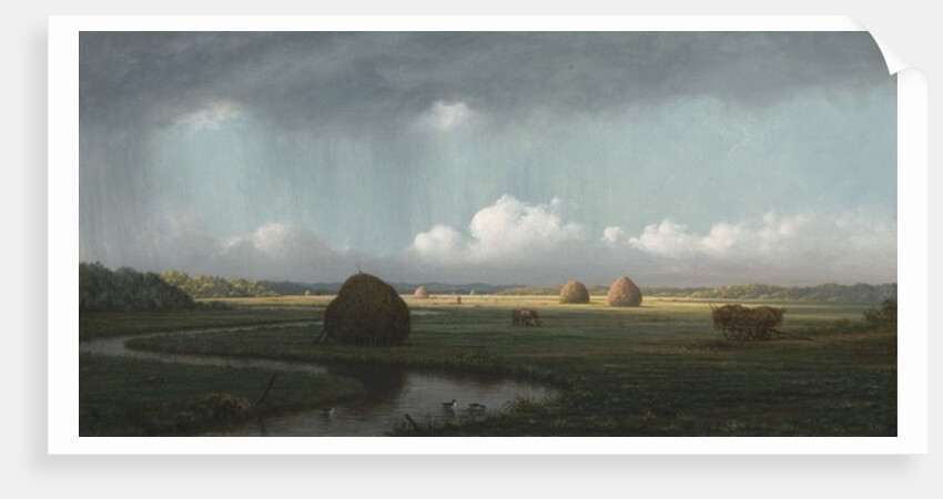 Sudden Shower, Newbury Marshes, 1865-75 by Martin Johnson Heade