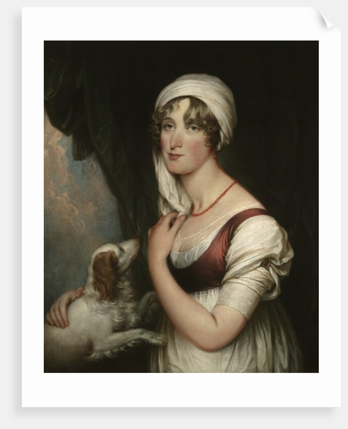 Sarah Trumbull with a Spaniel, c.1802 by John Trumbull