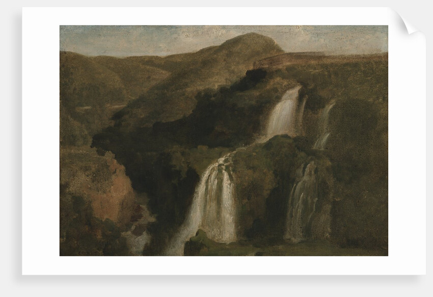 Falls of Tivoli by Jean Baptiste Camille Corot