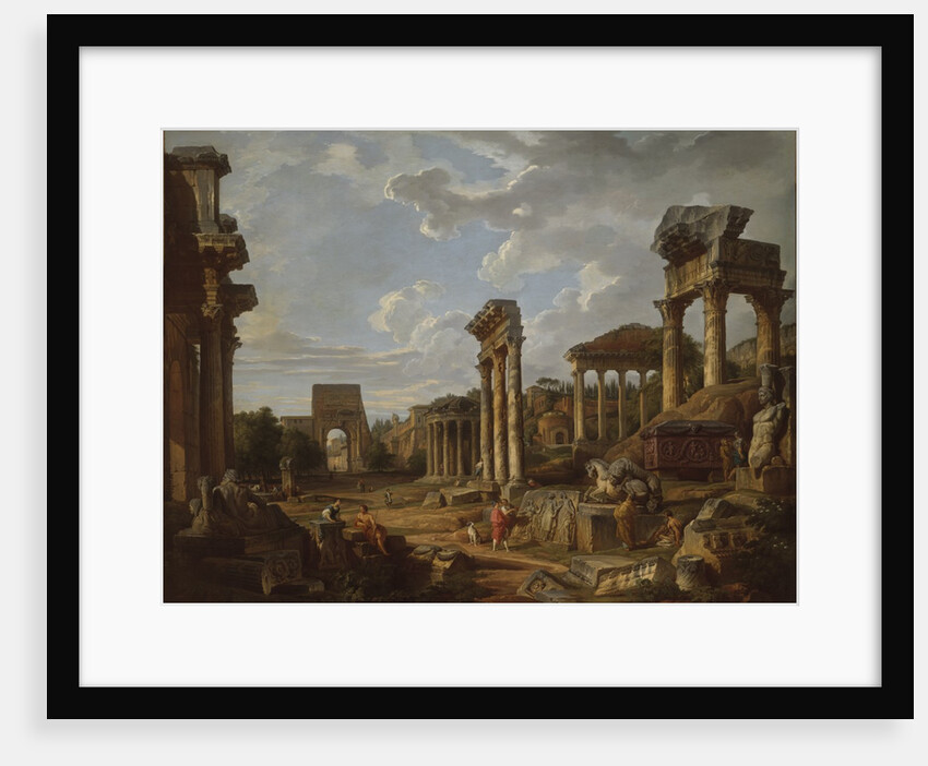 A Capriccio of the Roman Forum, 1741 by Giovanni Paolo Pannini or Panini