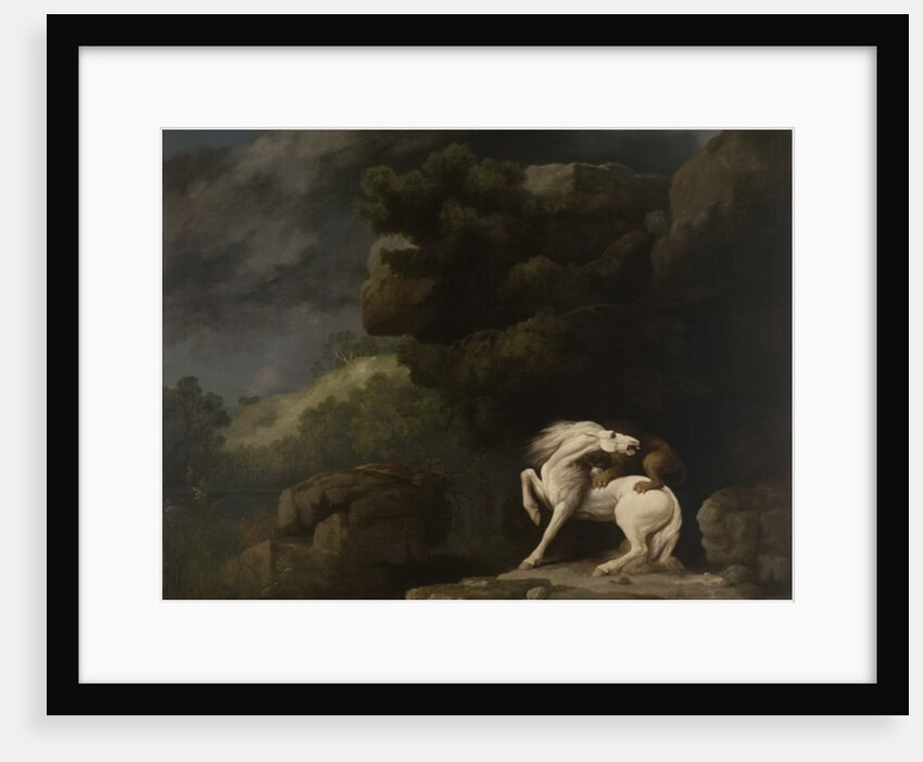 A Lion Attacking a Horse, 1770 by George Stubbs